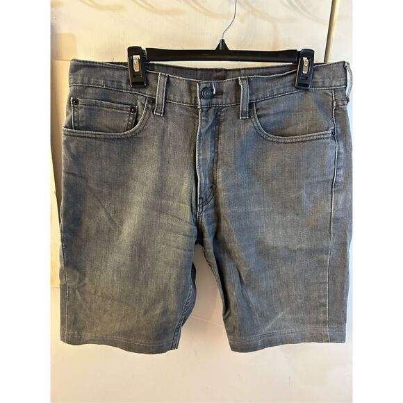 Levi’s 511 black gray denim jean shorts 36w red tag modify - Picture 3 of 7